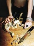 Roast Chicken and Bulgari Jewels - Helmut Newton 1994